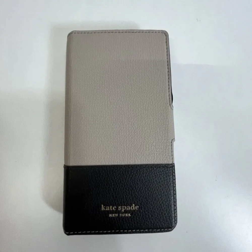 Kate Spade iPhone XR leather magnetic wrap protective phone case excellent Cond.